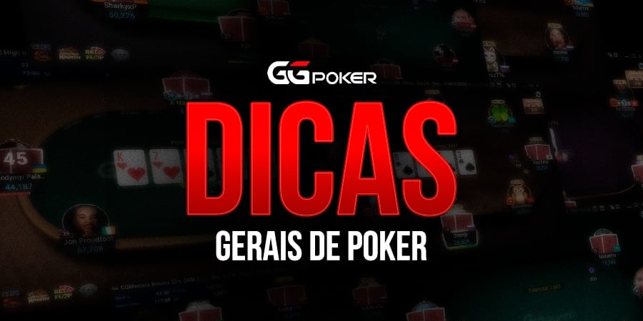 Dicas Gerais de Poker - Brasil