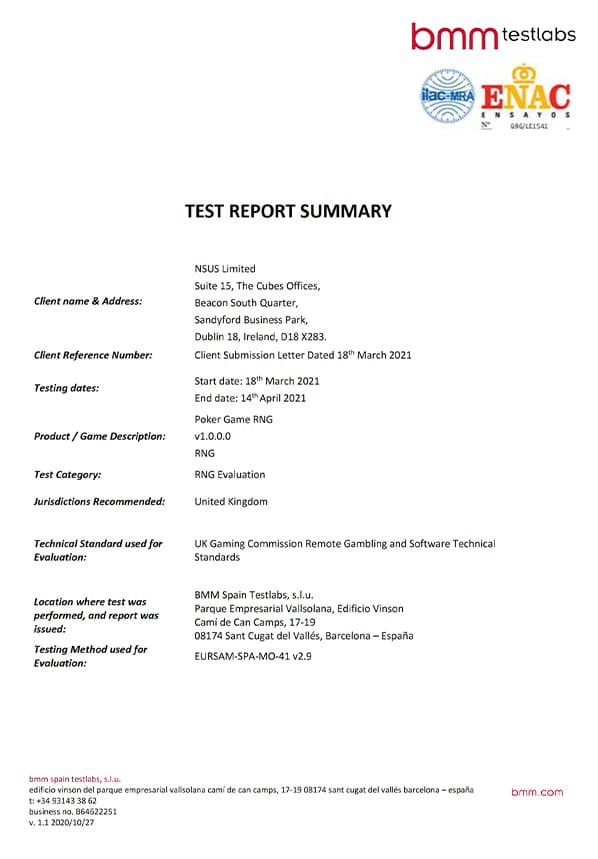 certificado bmm test rng